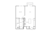 A6.1 Floorplan Floorplan showing the A6.1 floorplan for The Margo Apartments